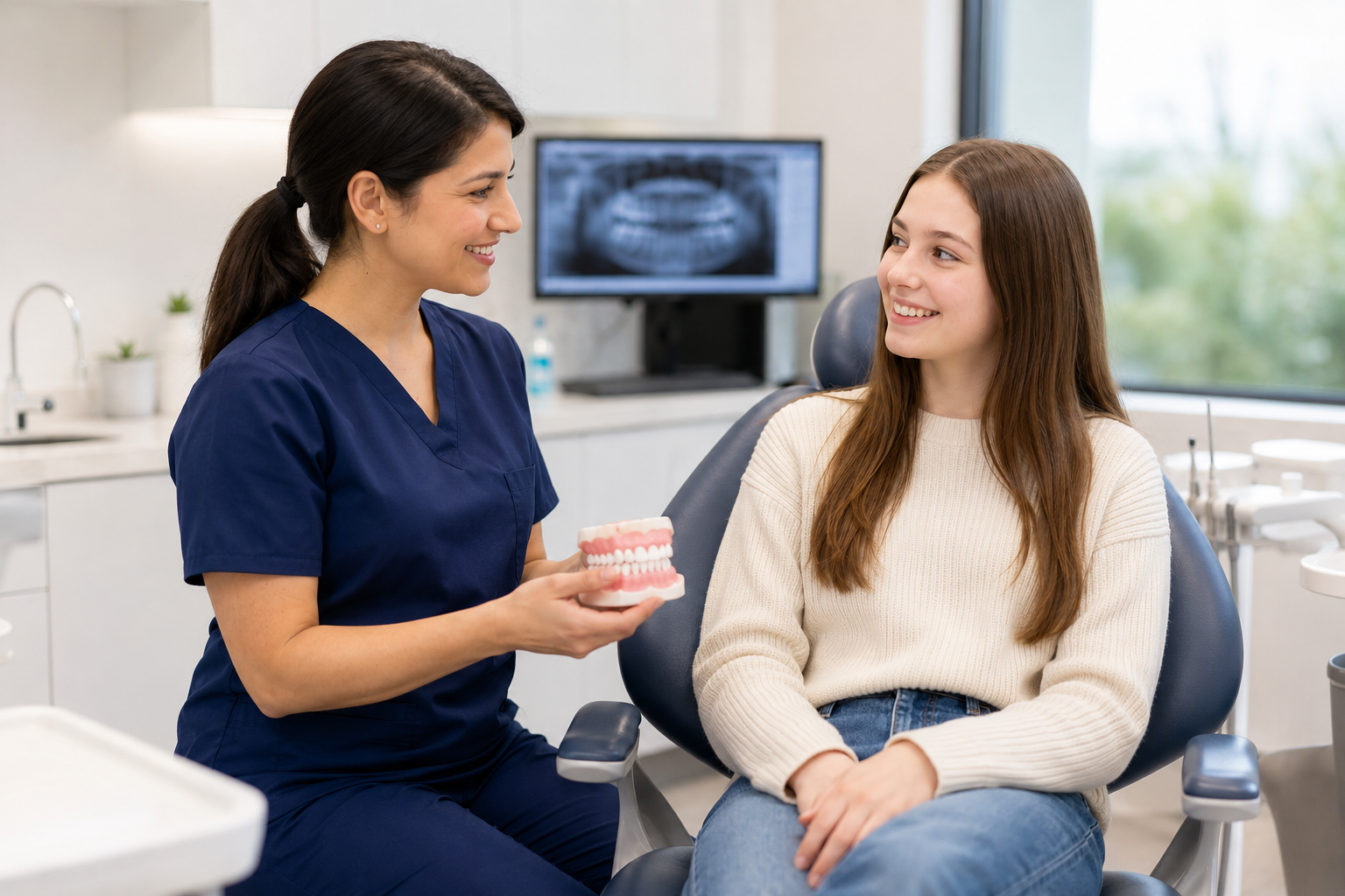 Teen orthodontic consultation at Lara Dental Prime