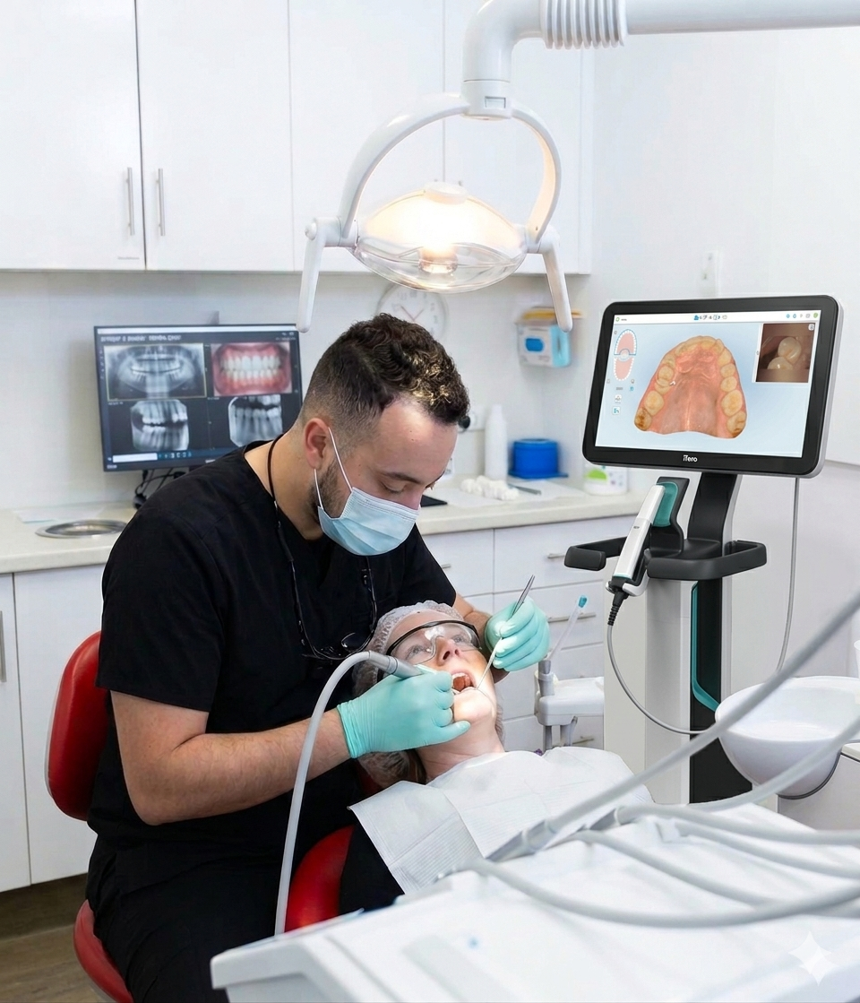 Emergency dental appointment at Lara Dental Prime with dentist treating a patient